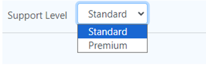 Standard support or Premium support?
